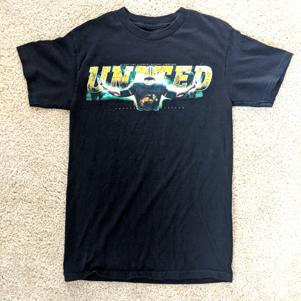 North Dakota State Bison Shirt NDSU Football Adult Men's Small Black